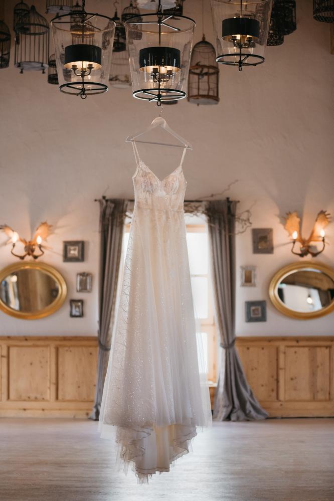 Hochzeitskleid Foto Getting Ready