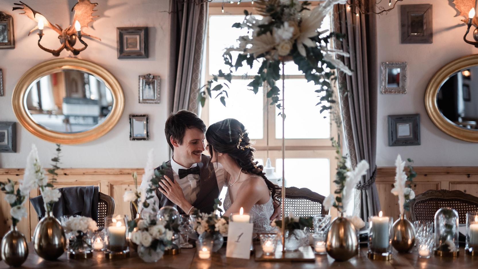 Spiegelsaal Hochzeit Gut Kaltenbrunn